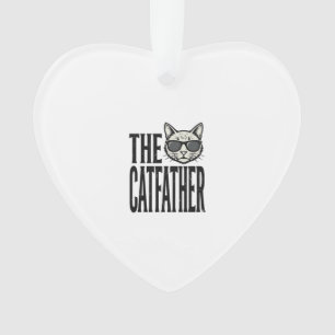 Funny Catfather Vintage Cat Quote Graphic Shirt_1 Ornament