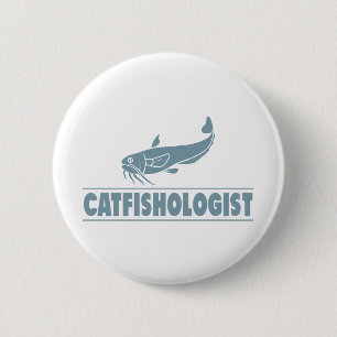 Funny Catfishologist Catfish Fishing, Cook, Eat 2 Inch Round Button