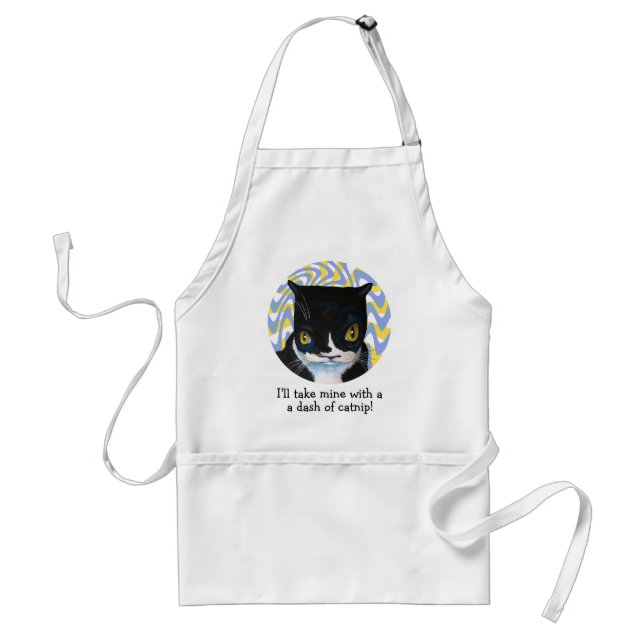 Funny Catnip Grill Apron (Front)