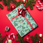 Funny Cats and Christmas Tree Wrapping Paper<br><div class="desc">There is a whole lot of cat mischief on the outside of  Cat and the Christmas tree mug. Anyone who has ever tried to combine the joys of cats and Christmas decor can attest to the troubles that may ensue.  This design is good for laughs and a story starter for all cat...</div>