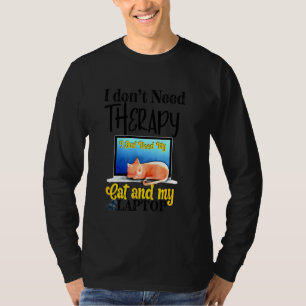 Funny Cats And Computers Halloween Kitty For Pet L T-Shirt