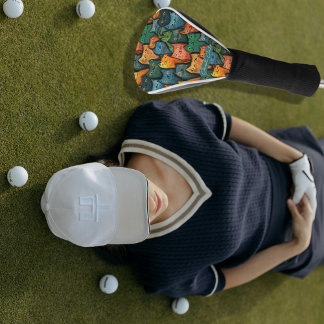 Funny Cats Colourful Golf Head Cover