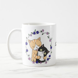 Funny Cats Ginger cat Tuxedo cat cute cat custom Coffee Mug