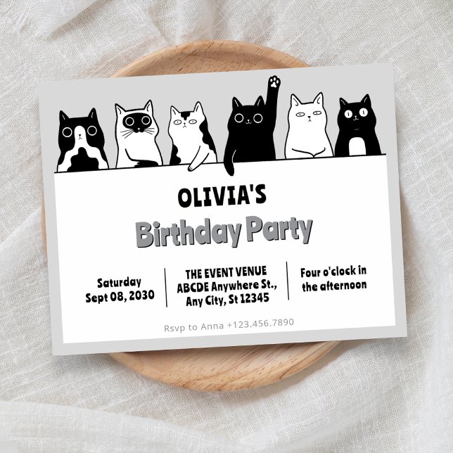 Funny cats Invitation (Creator Uploaded)