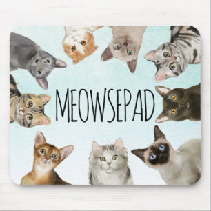 Funny Cats   Meowsepad Cute Kittens Mouse Pad