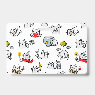 Funny cats, milk and magic. badge