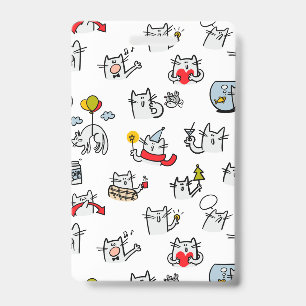 Funny cats, milk and magic. badge