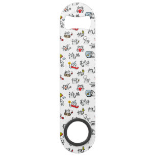 Funny cats, milk and magic. bar key