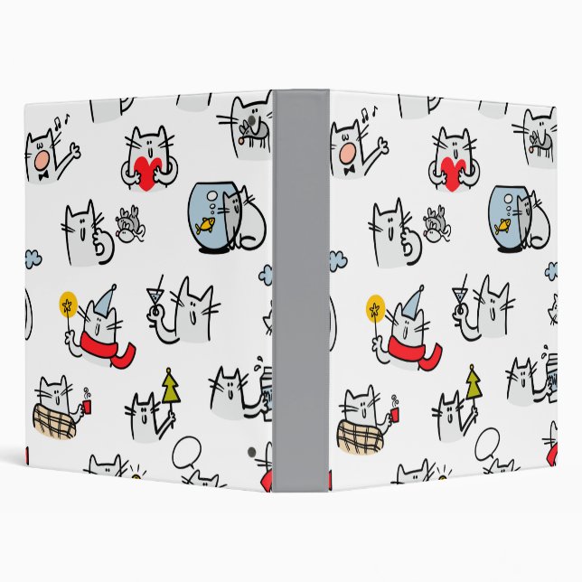 Funny cats, milk and magic. binder (Background)