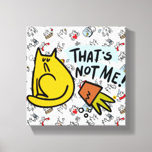 Funny cats, milk and magic. canvas print