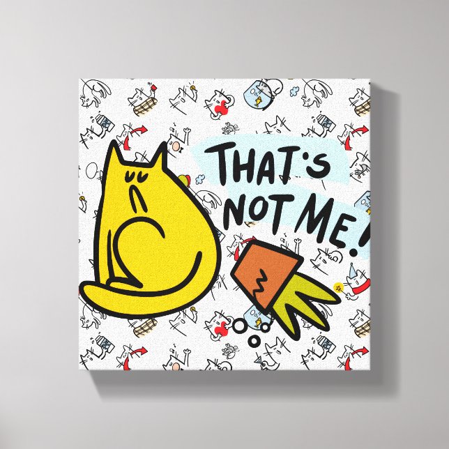 Funny cats, milk and magic. canvas print (Front)