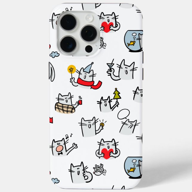 Funny cats, milk and magic. Case-Mate iPhone case (Back)
