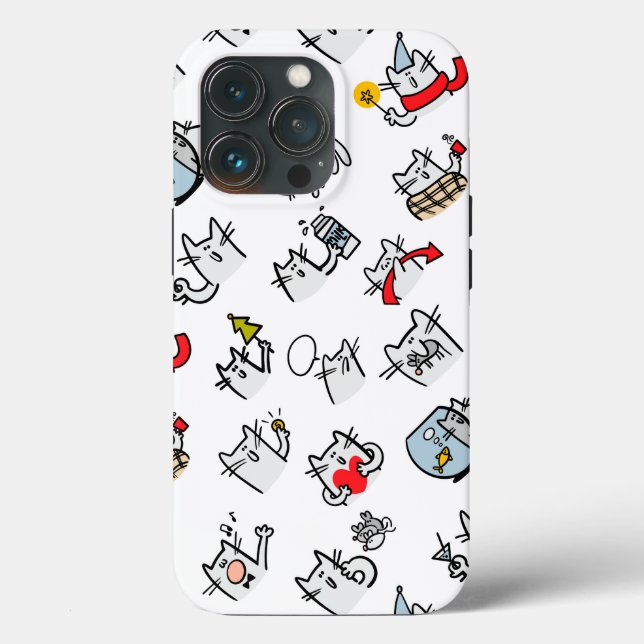 Funny cats, milk and magic. Case-Mate iPhone case (Back)