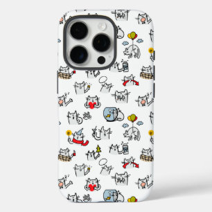 Funny cats, milk and magic. iPhone 16 pro case