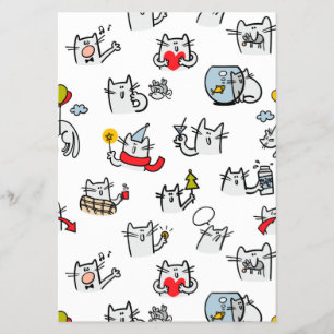 Funny cats, milk and magic. flyer