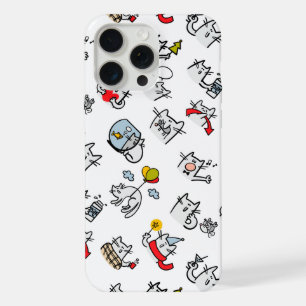 Funny cats, milk and magic. iPhone 15 pro max case