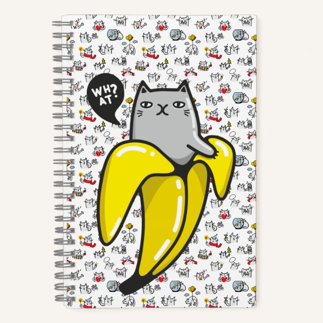 Funny cats, milk and magic. notebook (Front)