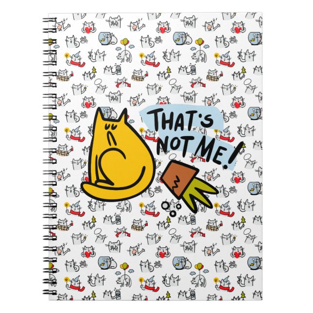 Funny cats, milk and magic. notebook (Front)