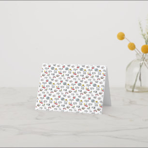 Funny cats, milk and magic. thank you card