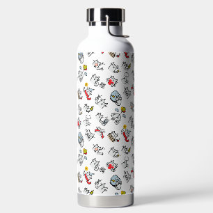 Funny cats, milk and magic. water bottle