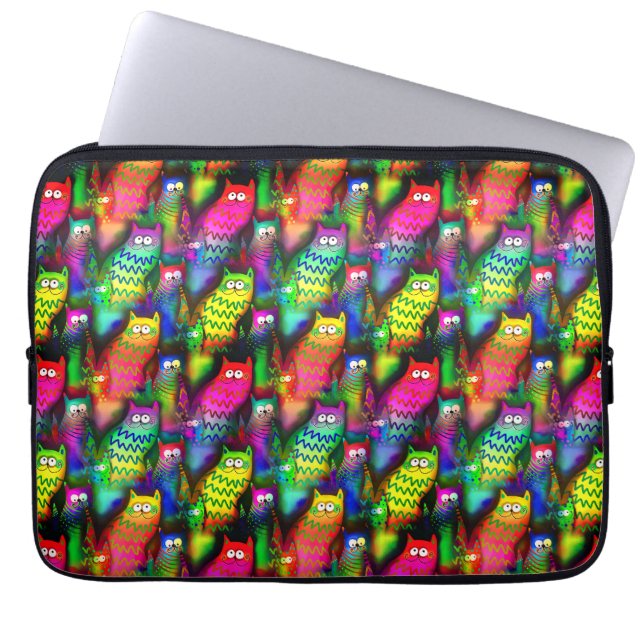 Funny Cats Pattern-54578 Laptop Sleeve (Front)