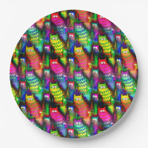 Funny Cats Pattern-54578 Paper Plate