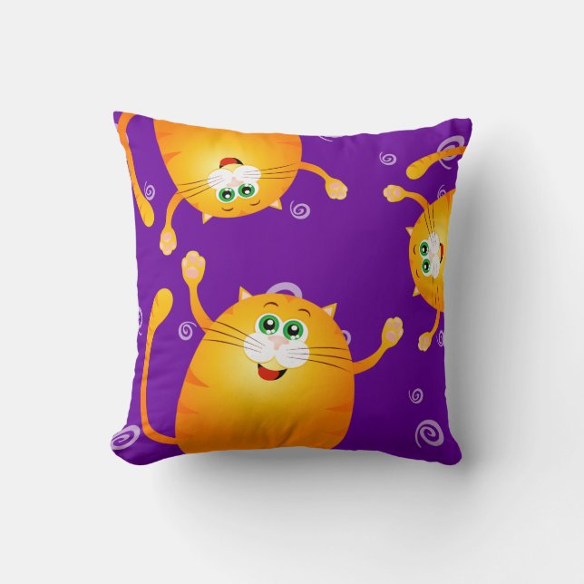 Funny cats, pillow (Front)