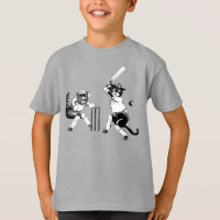 Funny Cats Playing Cricket