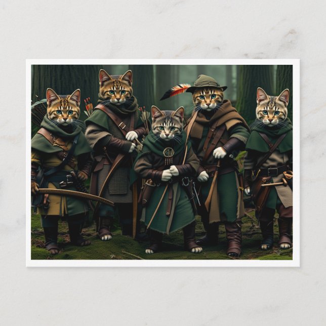 Funny cats. Postcard (Front)