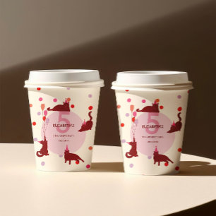 Funny Cats Purrfect Birthday Party Paper Cups