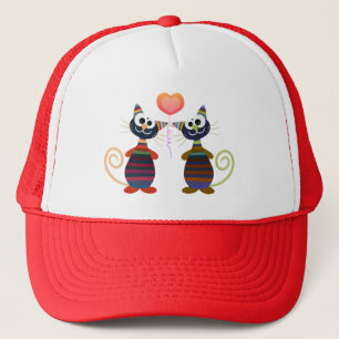 Funny cats trucker hat