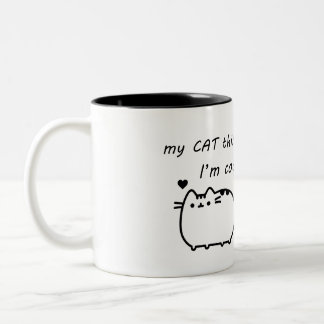 Funny cats Two-Tone coffee mug