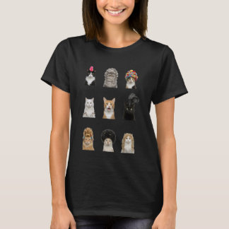 Funny Cats with Crazy Hairstyles Humour Family, Fr T-Shirt