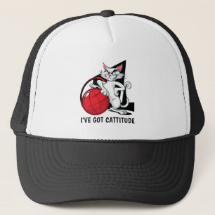 Funny Cattitude Cat Hat