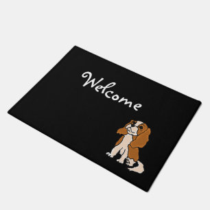 Funny Cavalier King Charles Spaniel Art Doormat
