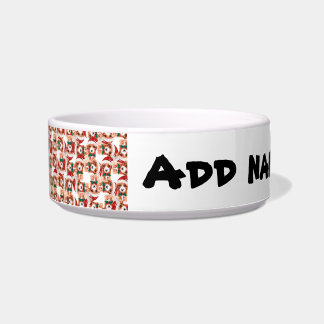Funny Cavoodle Name Christmas Pattern Bowl