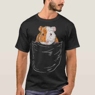 Funny Cavy Lover Guinea Pig Owner Rodent in Breast T-Shirt