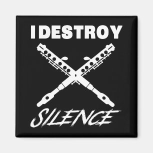 Funny Ccolo Shirt - I Destroy Silence New Year Gif Magnet