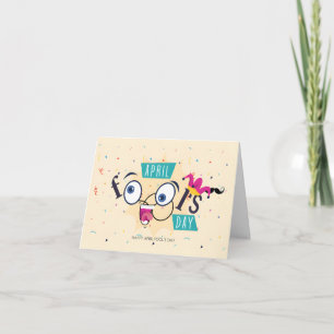 Funny Celebration with Happy April Fools Day Holiday Card