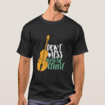 Funny Cello Player Don't Mess With The Cellist T-Shirt<br><div class="desc">Don't Mess With The Cellist Funny Cello Player. Vintage retro orchestra music fan design for those playing string musical instrument in a music band or symphony. Cool classical music lover merchandise for cellist, musician and artist. Perfect for cello music teacher, orchestra fan and those who love to play cello or...</div>