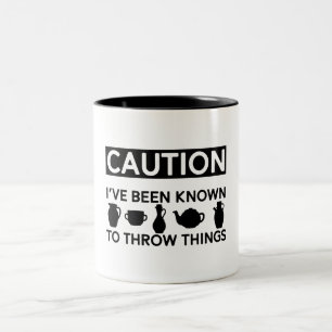 Funny Ceramics Pottery Potter Handmade Clay Maker Two-Tone Coffee Mug