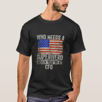 Funny Cfo Superhero Vintage Tee For Men Dad Tank T