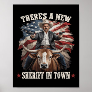 Funny Chad Bianco Cowboy Bianco For California Gov Poster