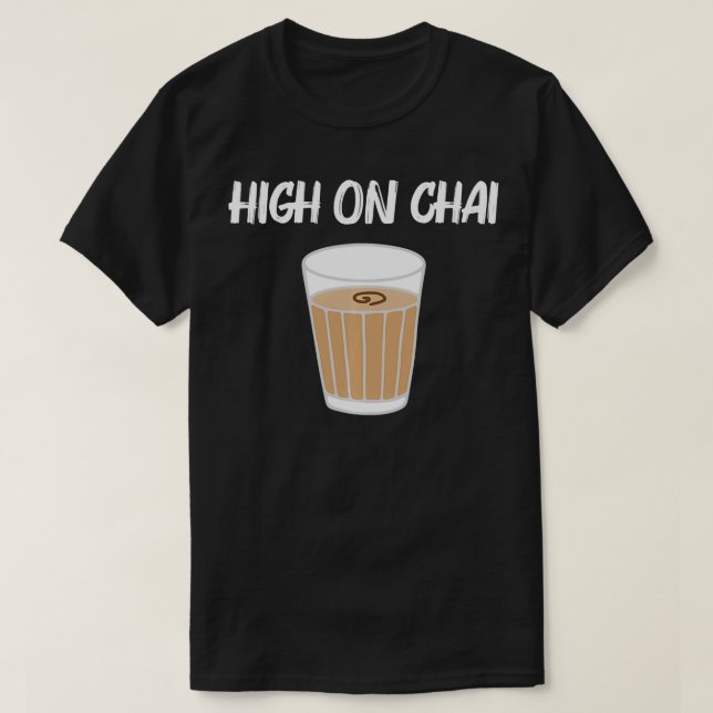 Funny Chai Tea Design For Men Women Desi Chai Latt T-Shirt (Design Front)