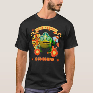 Funny Chameleon Good Morning Sunshine Retro Art T-Shirt