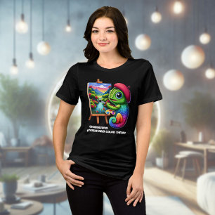 Funny Chameleons Understand Colour Theory Tri-Blend Shirt