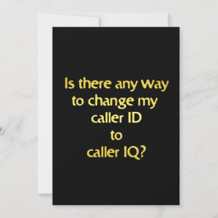 Funny Changing ID to IQ Joke Invitation