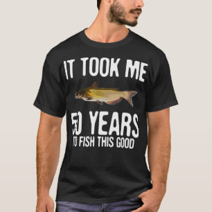 Funny Channel Catfish Fishing 50th Birthday 50 Yea T-Shirt