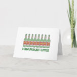 FUNNY  CHANUKAH HANUKKAH LITES GIFTS HOLIDAY CARD<br><div class="desc">GIVE THESE HANUKKAH LITES GIFTS TO YOUR FAVORITE DRINKERS WHO APPRECIATE JEWISH HUMOR.</div>