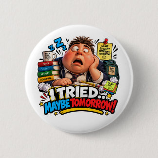 Funny Characters Back to School Balloon 2 Inch Round Button